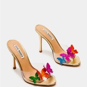 Brand New “Steve Madden” Butterfly Mules “Prismatic
